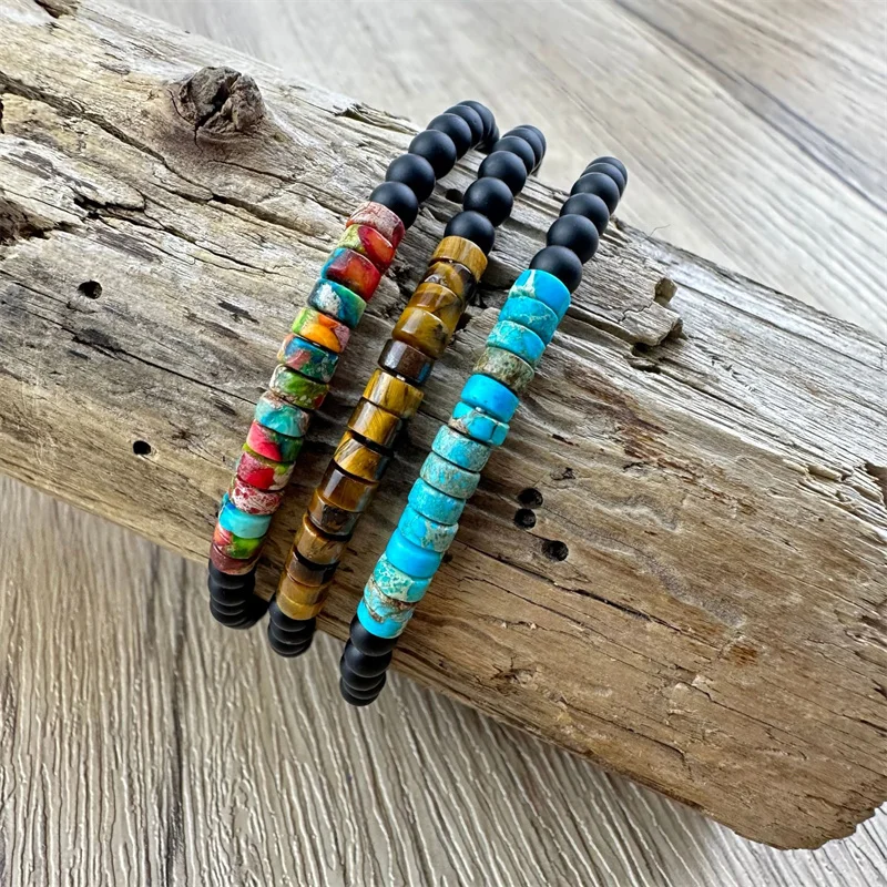 Minimalist 4mm Bead Bracelet Unisex Emperor Onyx Small Stone Braclet Meditation Yoga Strand Braslet Couple Brazalete Pulsera New