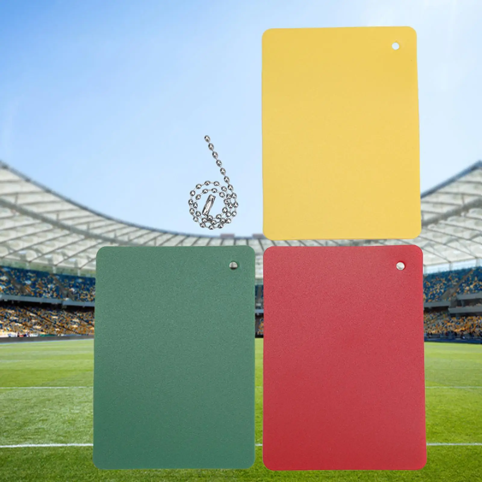 

Soccer Penalty Cards Refereeing Training Accessories Red Yellow Green Penalty Cards For Game Competition Training Field