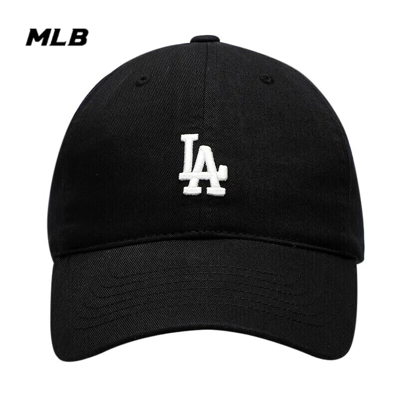 قبعة شمس للجنسين من MLB قبعة بيسبول سوداء بشعار LA