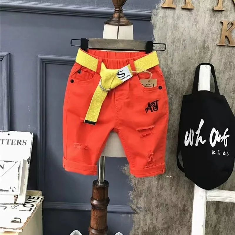 Conjunto de ropa de verano para niños, camiseta negra y pantalones cortos, 2024