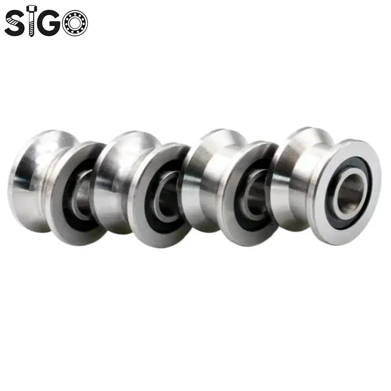 1PC High Quality V Groove Pulley Bearings 8x22.5x14.5x13.5 Mm V Groove Roller Wheel Ball Bearing T-22