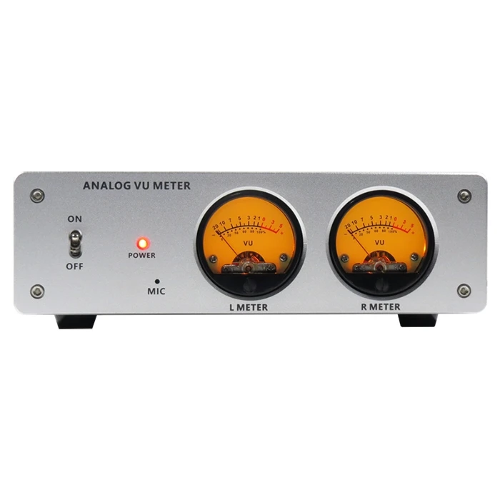 

AC 220V Dual VU Meter Stereo Analog Audio Amplifier Board level Indicator Voice Control Backlight Brightness Adjustable