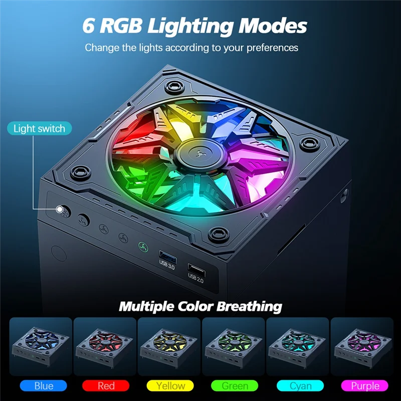 AAAEL-For Series X Cooling Fan Adjustable Fan Speed Automatically Based On Temperature, High Performance Low Noise