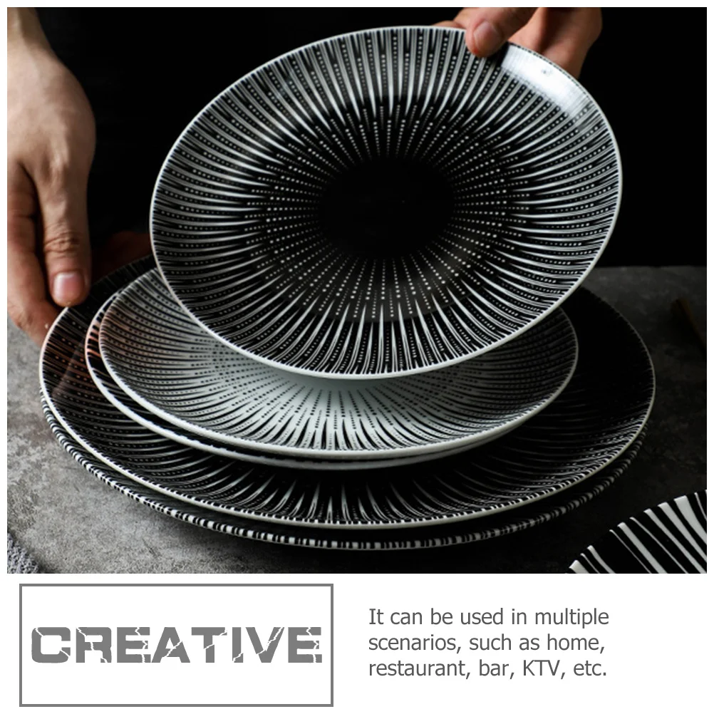 

Ceramic Plate Premium Material Multi-Purpose Serving Platter for Dinner Pasta Use