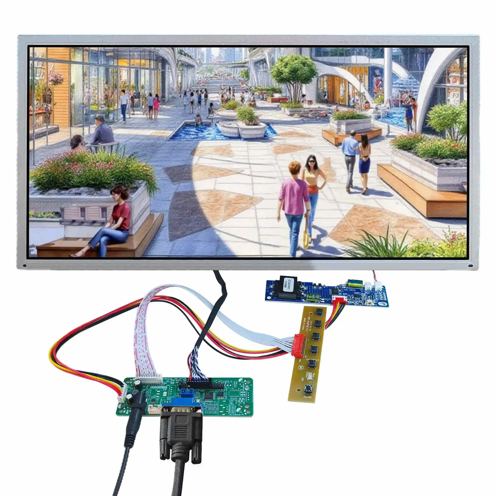 高輝度液晶画面 15.6 インチ G156XW01-1000 1366x768 画面 LCD ドライバーボード付き