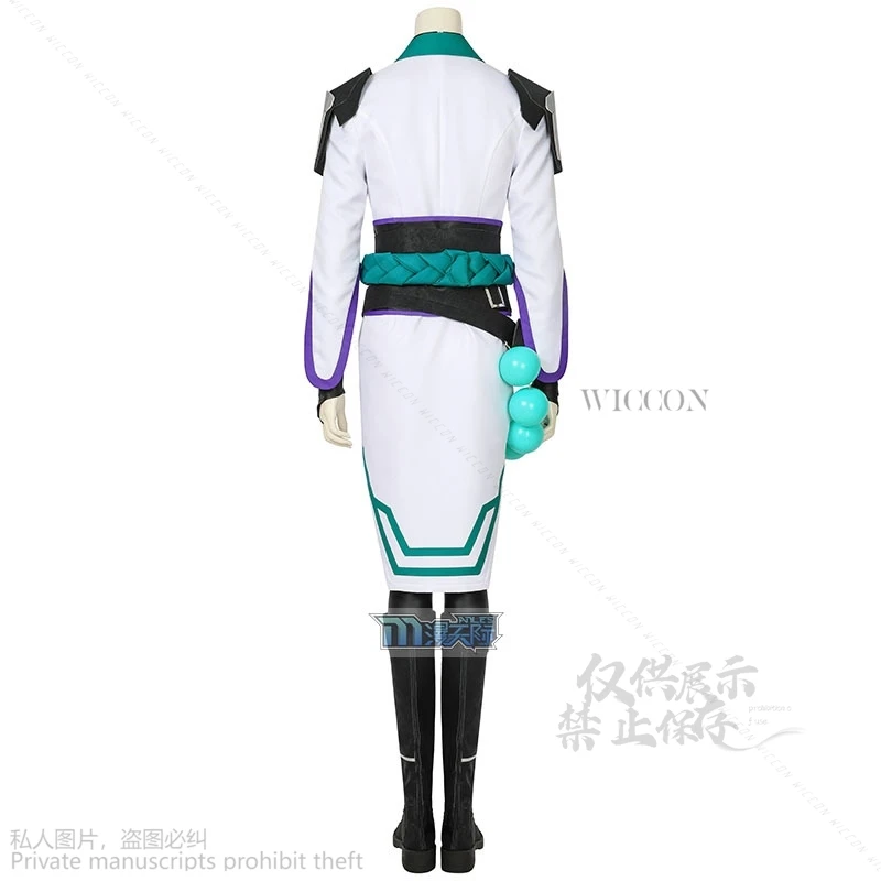 VALORANT Sage Cosplay Costumes pour hommes et femmes, jeux, perruques, chaussures d'anime, perruques longues, vêtements de performance Cos, Halloween, olympiques de carnaval