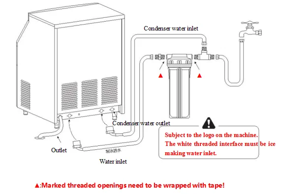 Factory DIrect Sales 125KGS Per Day Square Ice Cube Making Machine Air-cooled Automatic Ice Maker