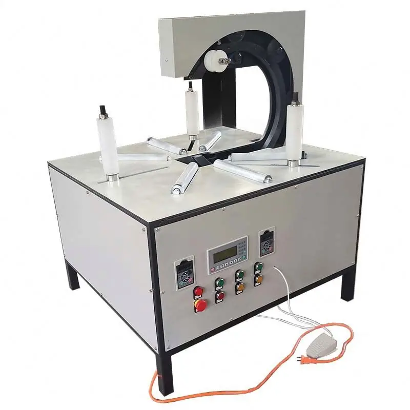 

Automatic Horizontal Pe Ppr Pert Pipe Copper Coil Steel Wire Packaging Machine Vertical Tire Rubber Tube Film Packaging Machine