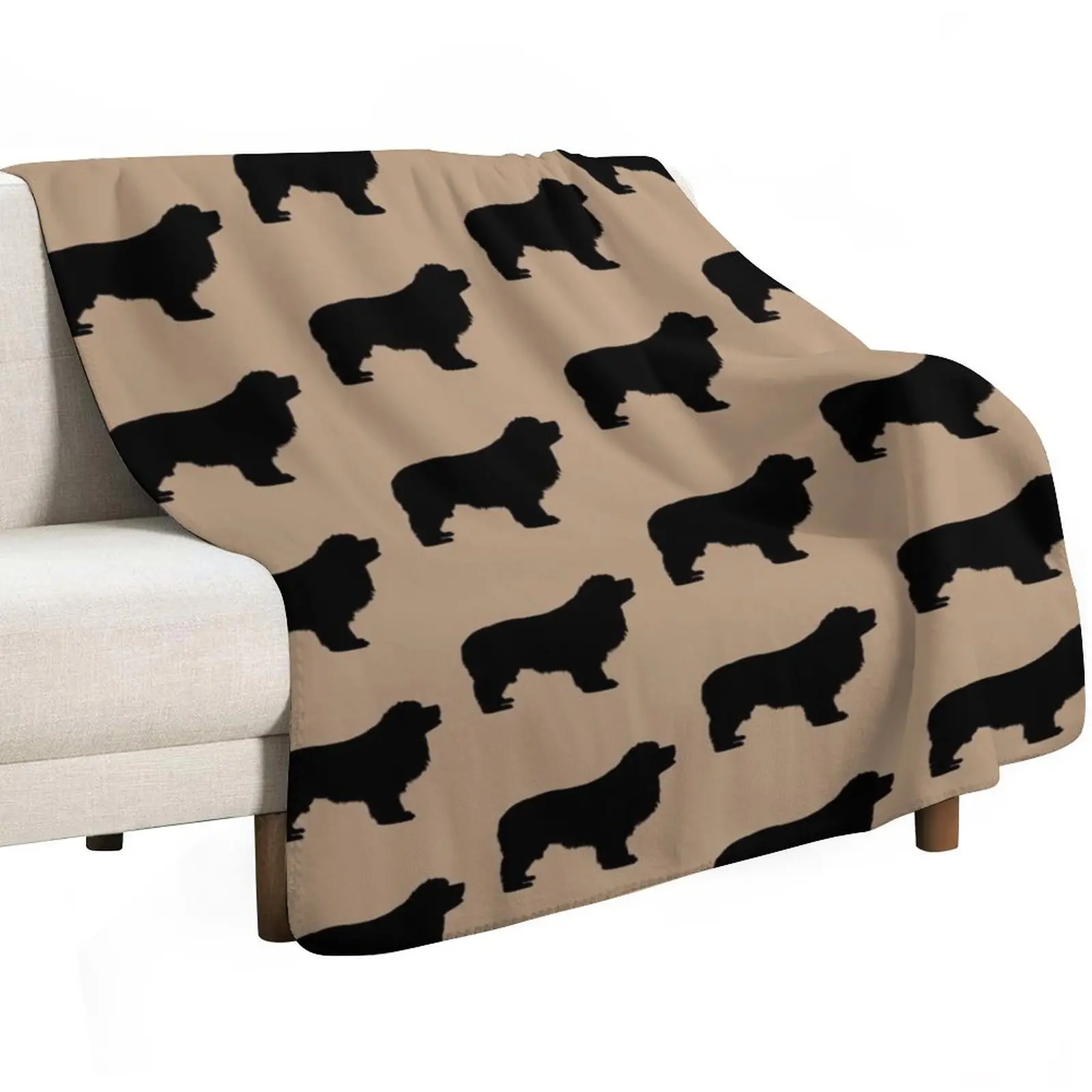 

Newfie Love is Big Love Throw Blanket for sofa Sleeping Bag Bed covers Fashion Sofas Blankets
