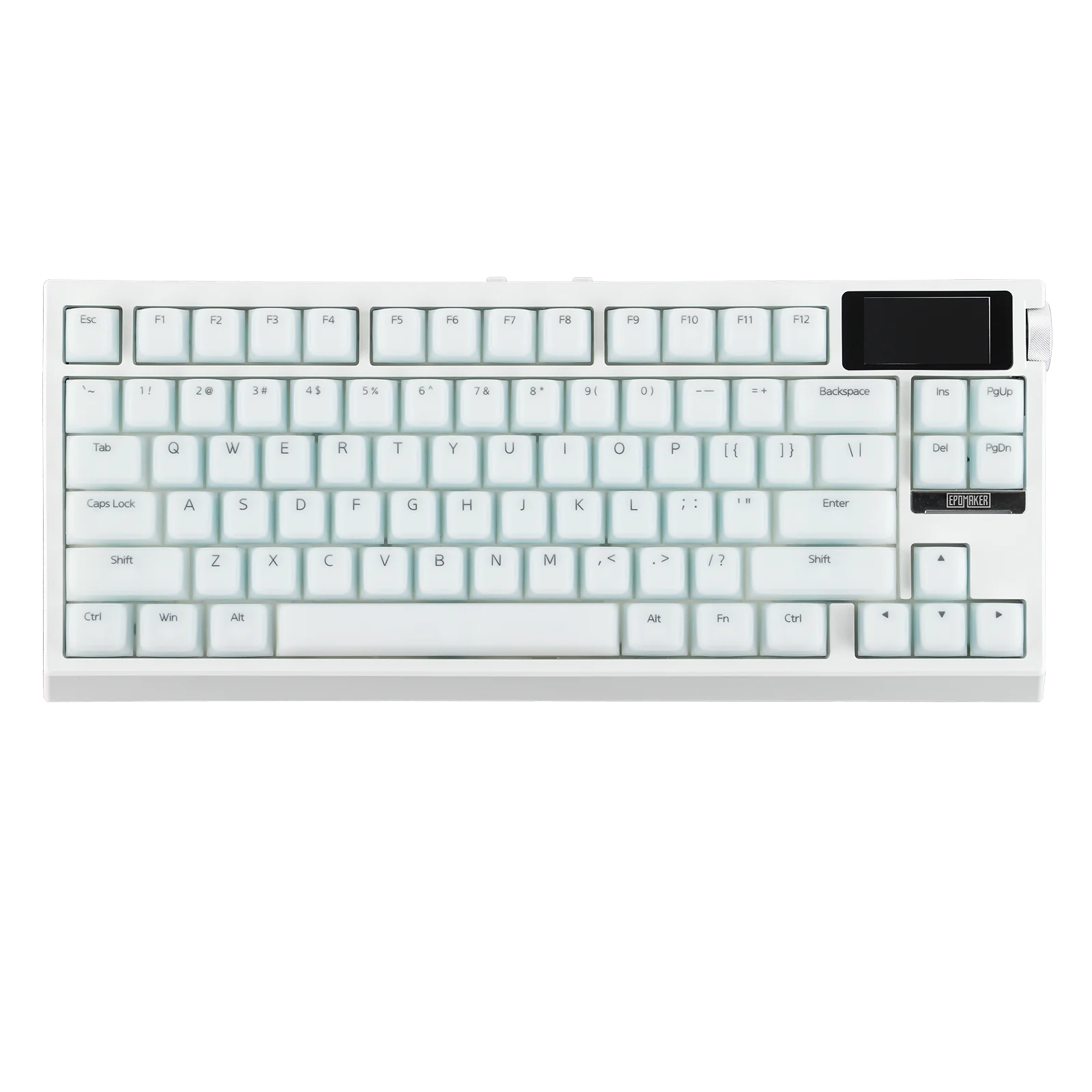 

EPOMAKER G84 PRO 80% QWERTY ANSI US Layout Wired/Bluetooth/2.4Ghz Wireless Mechanical Keyboard with Glass Screen & Metal Knob
