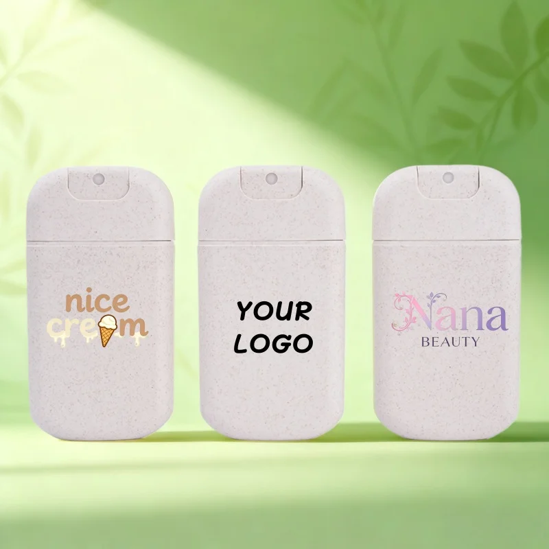 

【Logo Custom】50Pcs Customized 20ml/30ml U-shaped Card Spray Bottle Press Sub Packaging Cosmetic Packaging Materials