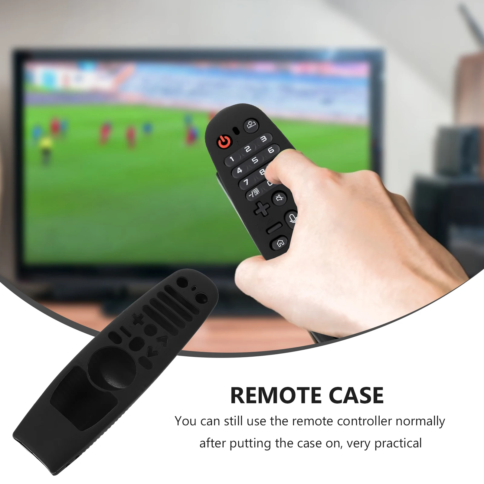 

Silicone Remote Control Case Compatible For An- Mr650 Mr18Ba Mr19Ba Ergonomic Anti-Drop Dustproof Stain-Resistant
