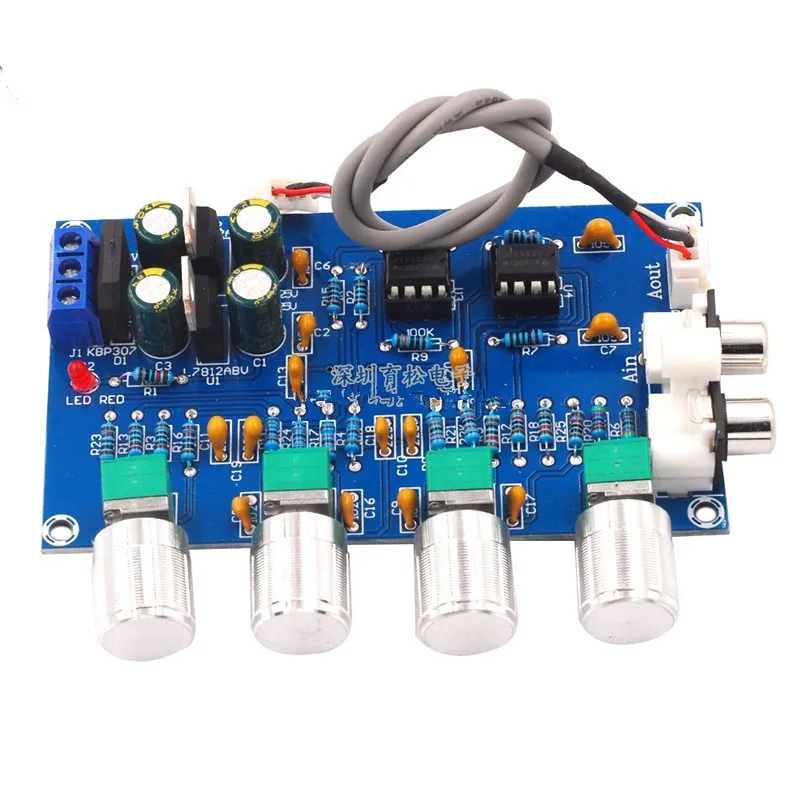 M164เครื่องขยายเสียงปรับด้านหน้า Tone Board NE5532ขยาย Beautify ปรับและต่ำเสียง