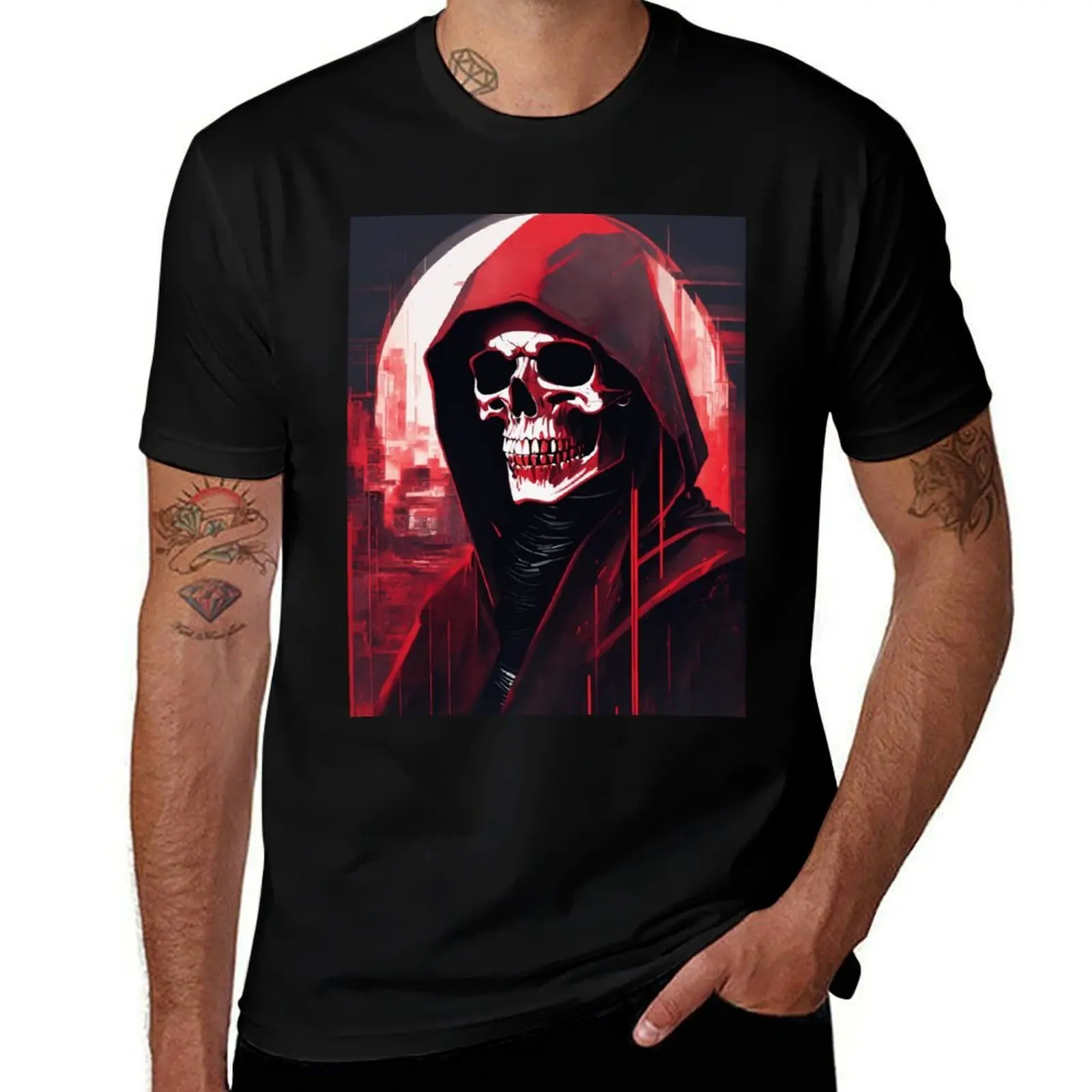 

Grim Reaper T-Shirt cute clothes cotton graphic tees T-shirts oversize custom shirt men clothings