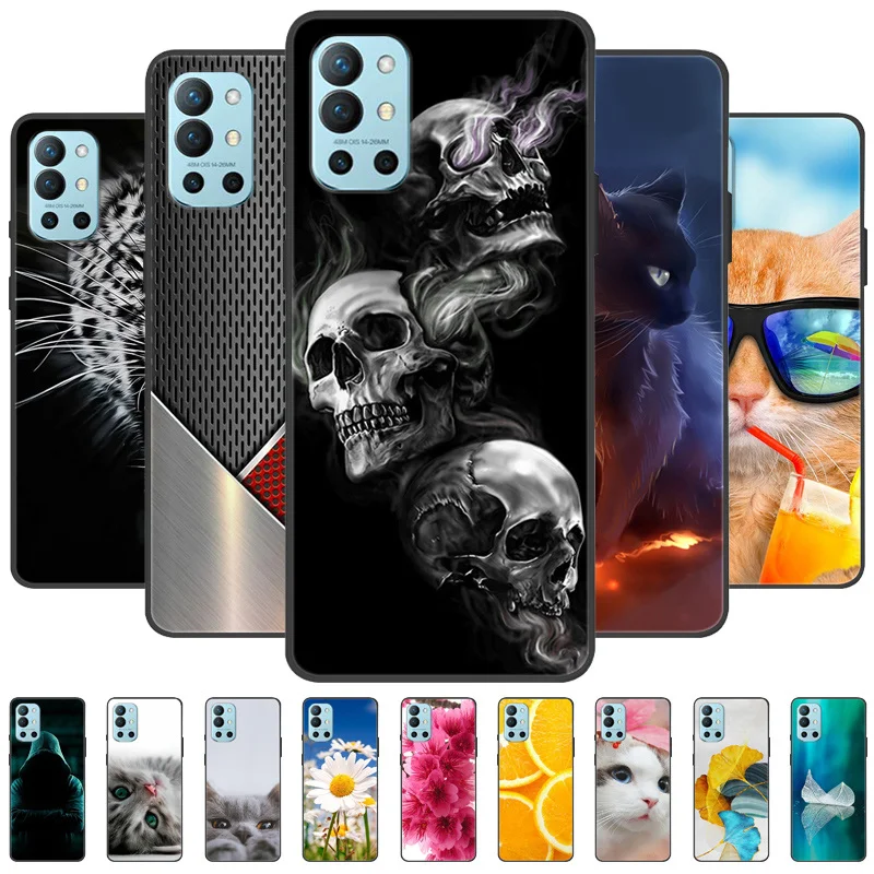 For Oneplus 9R Phone Case Silicone Back Cover Soft TPU Popular Printed Camera Lens Protective LE2101 LE2100 Bumper Cases