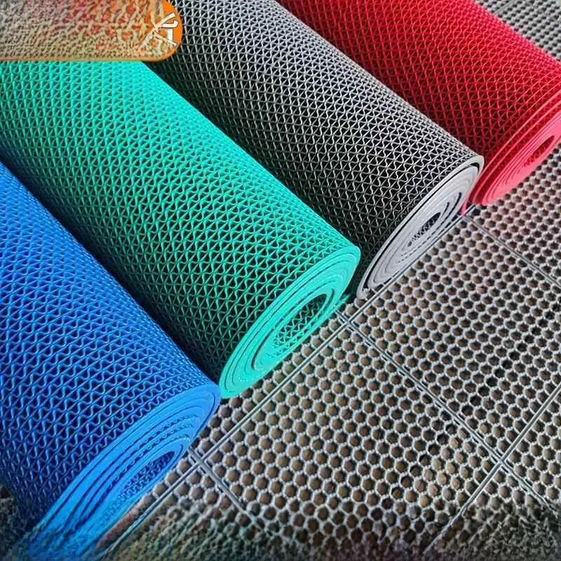 

Plastic Me Hollow Anti-spla Floor Mat Fireproof Non-slip Batoom Kitchen Dining l Carpet Home Use Foot Pad Mat