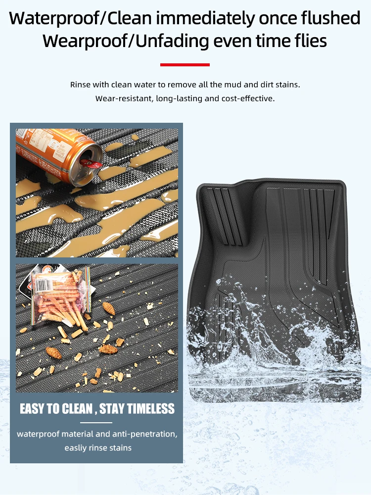 Car Floor Mats for Toyota Camry 2012-2026 Waterproof Non-slip Car Mats TPE 3D Carpet Car Foot Mat Carpets