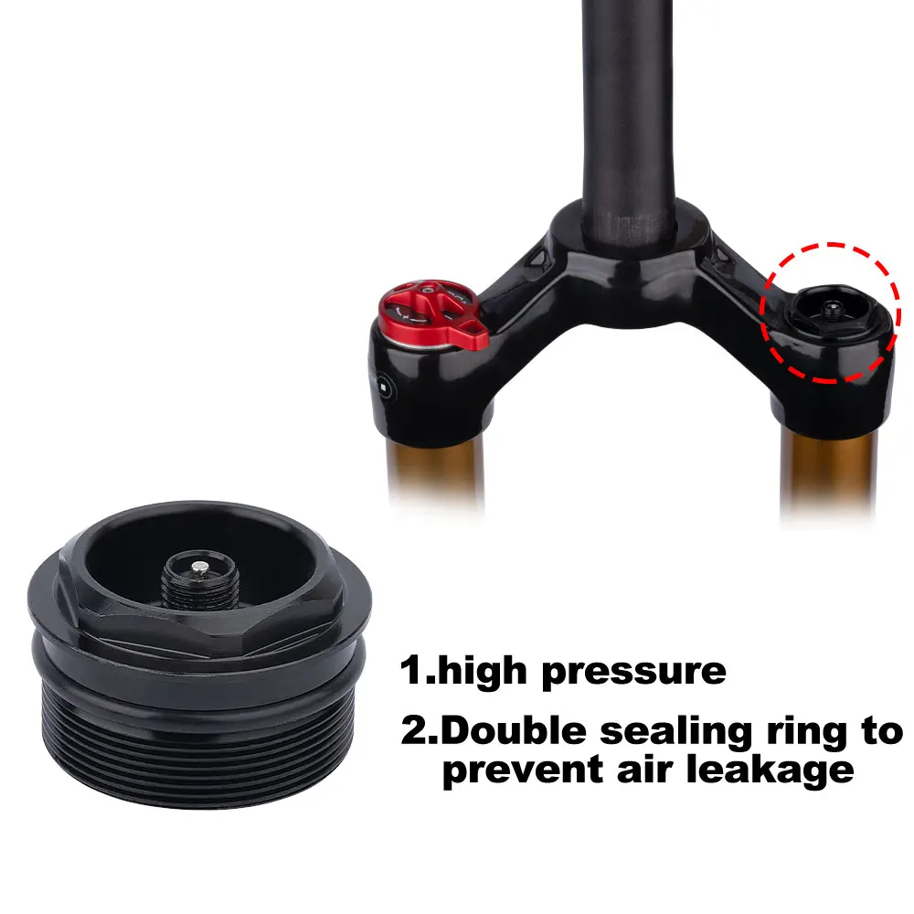 MTB Fork Air Valve Parts Double Sealing Ring To Prevent Air Leakage 31MM P1.0 MM Bicycle