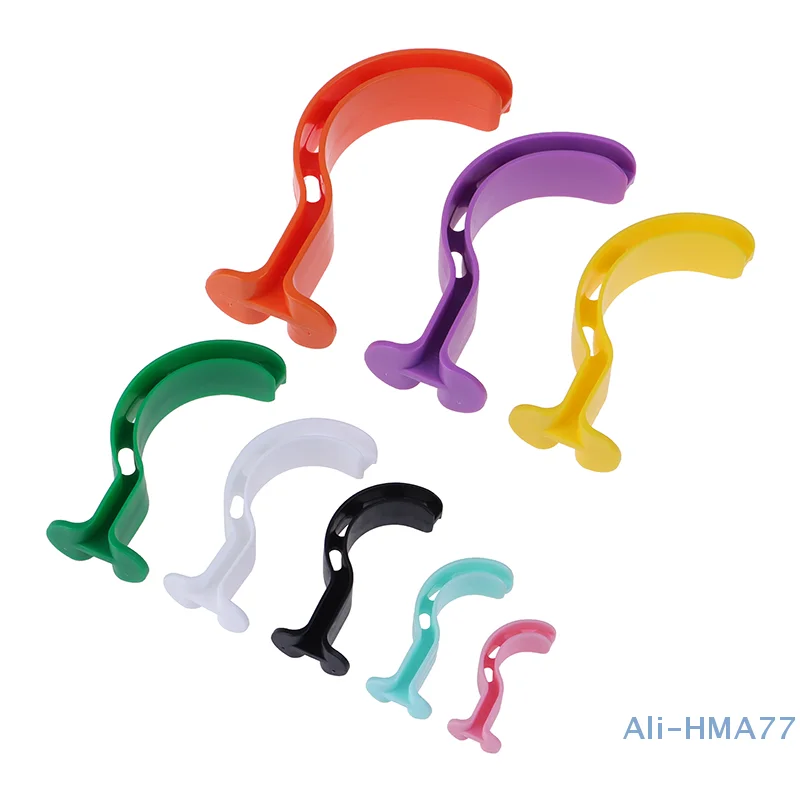 8Pcs/Set Disposable Non-toxic PE Color-code Oropharyngeal Guedel Airway For Singel Use First Aid Gas Guide Tube For Patients