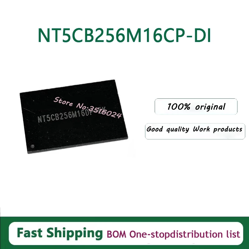 10PCS/lot   NT5CB256M16 NT5CB256M16CP-DI 512M DDR3 NT5CC128M16IP-DI 96FBGA DDR3  2Gb