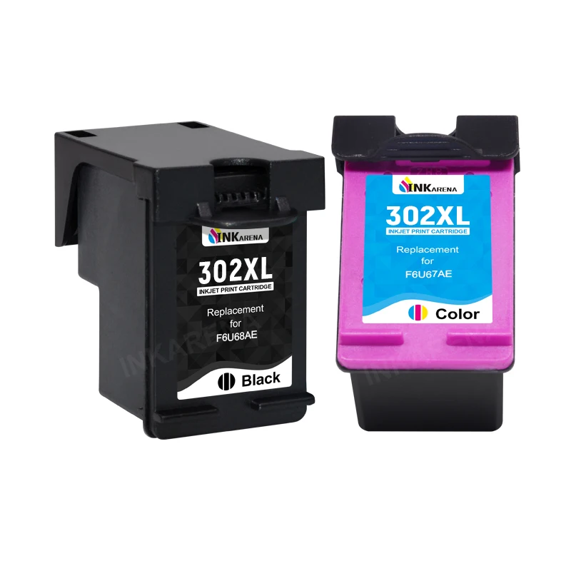 INKARENA Remanufactured For HP 302XL ink cartridge For HP Deskjet 1110 2130 1112 3630 3632 3830 4650 4652 4528 4527 4523 Printer