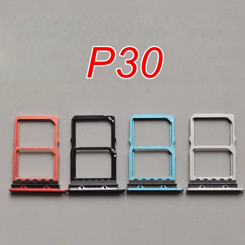 SIM Card Trays For Huawei P30 Pro SIM Slot Socket Micro SD Holder Adapter Replacement For Huawei P30 ELE-L29 ELE-L09 ELE-L04 VOG