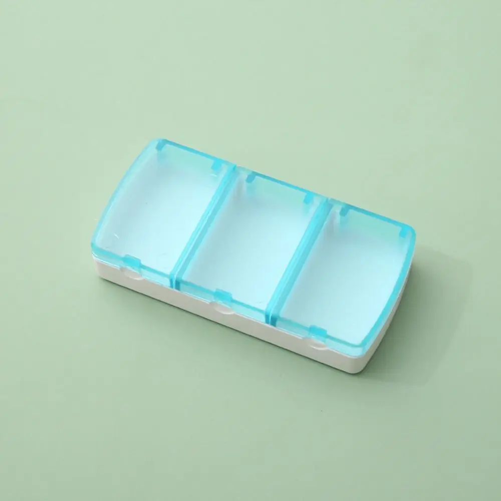 Mini boîte à médicaments à 3 grilles, organisateur créatif, étui à pilules étanche, boîte à pilules polyvalente de voyage