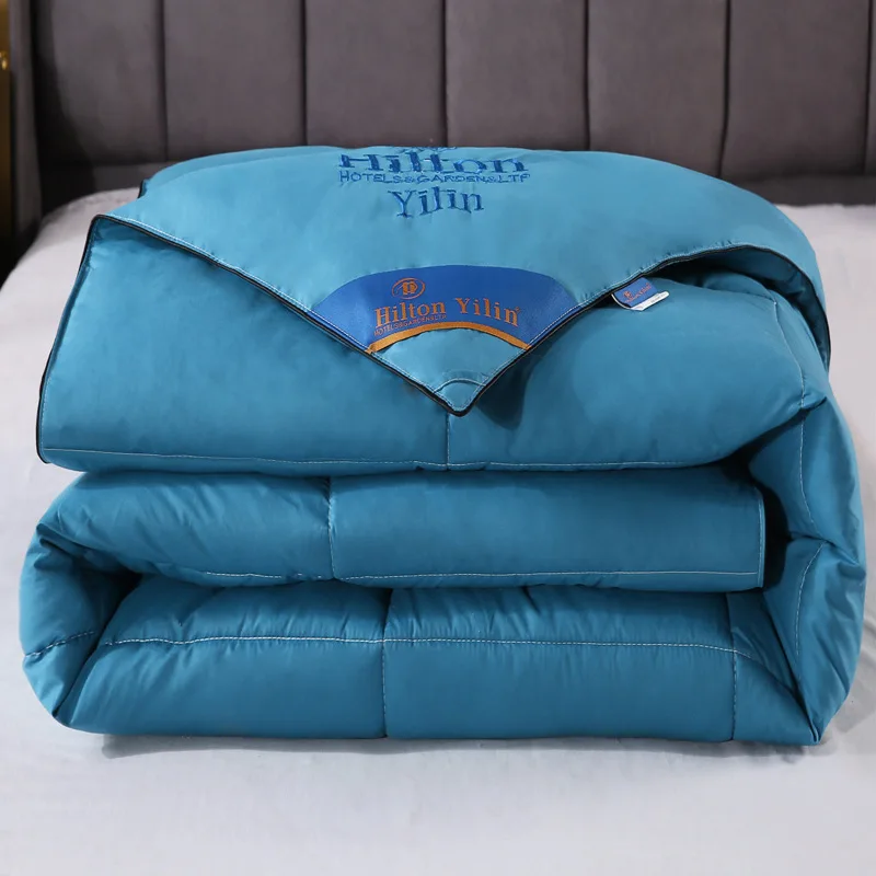 

Winter Warm Soft Cotton down Hotel Blanket Double Size Bedding Cover Comforter Vestige Fiber Filling Durable Stitching