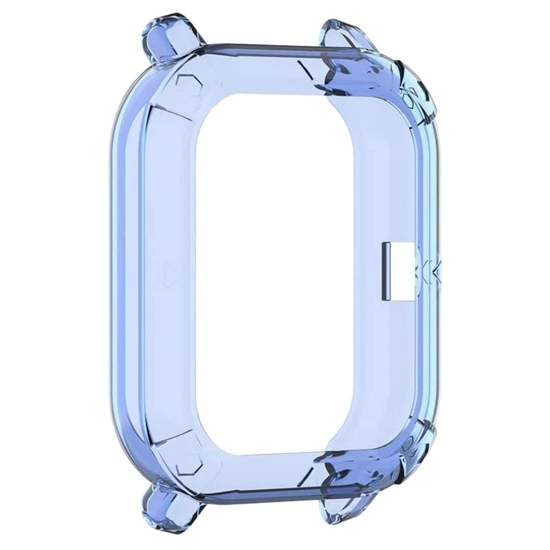 Watch Protector, Transparent TPU Anti-Scratch Protective Case Compatible with Xiaomi Huami Amazfit GTS- Blue