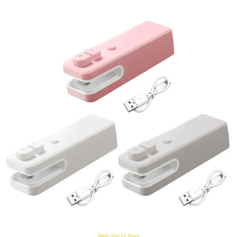 

USB Rechargeable Sealing Machine Multiple Scenario USB Miniature Sealing Machine for Food Storage Safe Packaging