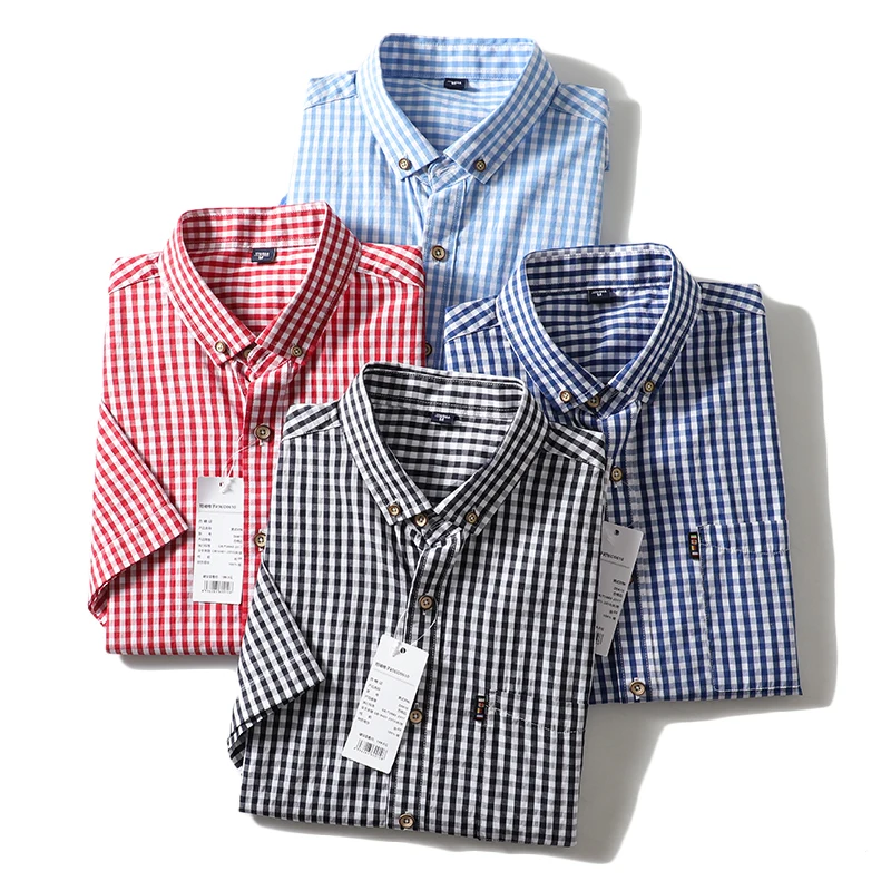 

Цветная тканая мужская летняя тонкая повседневная ort Sve irt молодежная дышащая влажная подставка ng на пуговицах