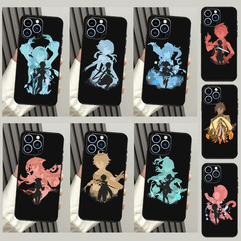 Xiao Zhongli Genshin-funda de impacto para OnePlus Nord 5 CE 3 4 Lite N20 N30 OnePlus 15 13 12 11 8 9 10 Pro 12R 13R 13T