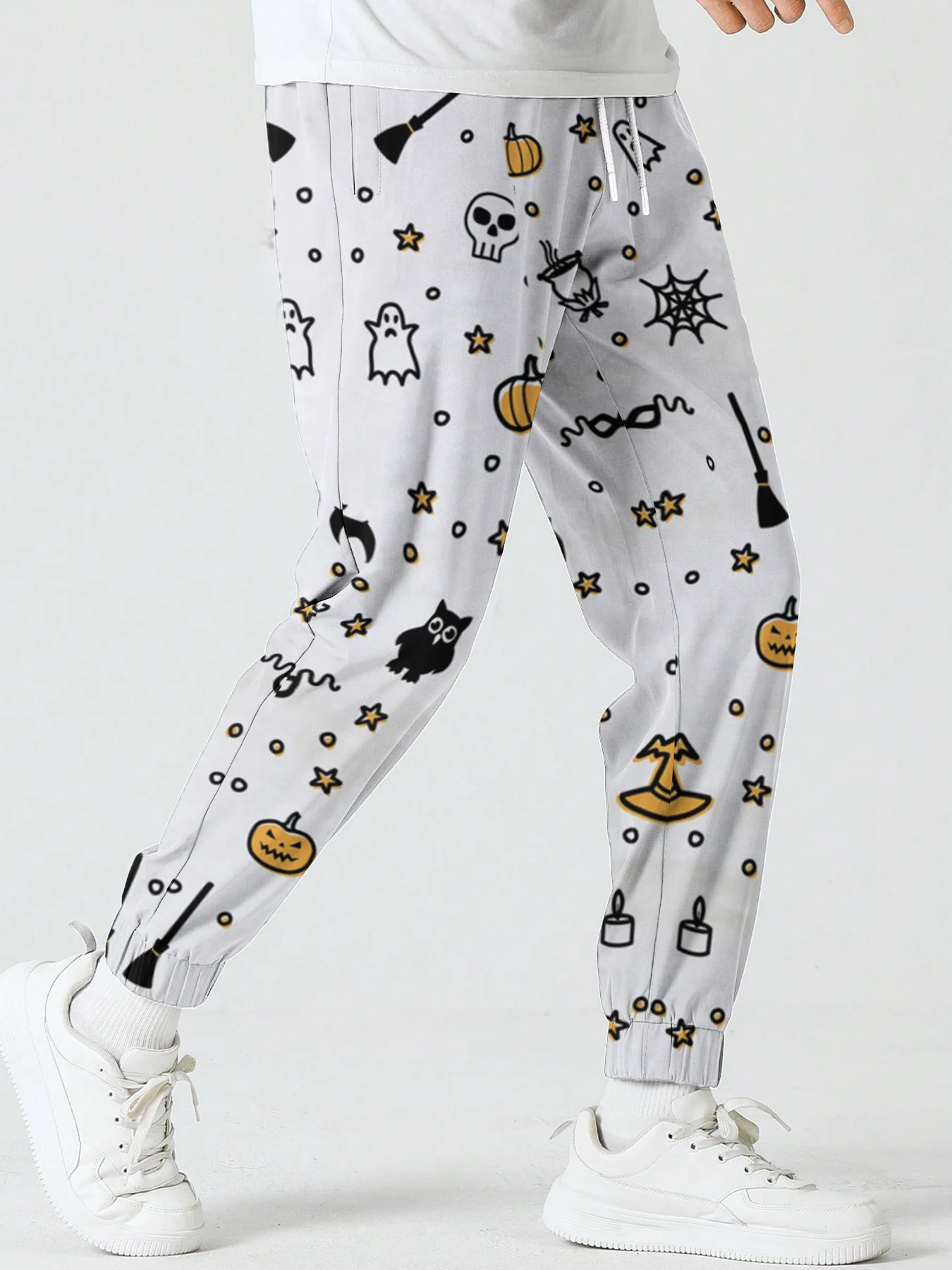 Halloween Horror Small Ghost Graphics Trousers Men Fashion Sweatpant Male Female Streetwear Casual Outdoor Jogging Pants