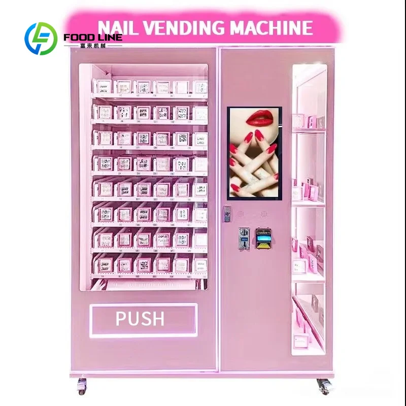 Customized Coin Operated Shopping Mall Nail Design Painting Vending Machine Beauty Nails