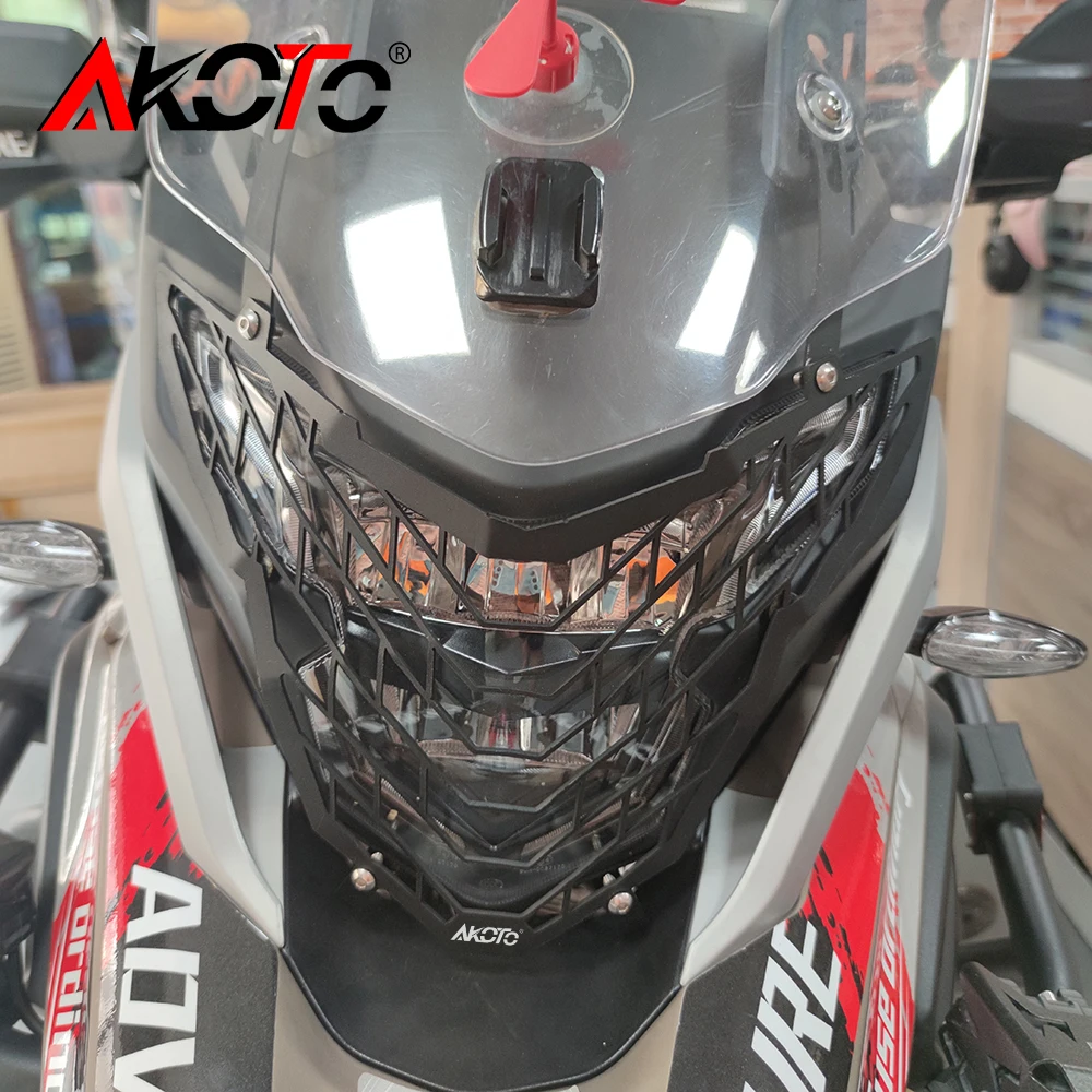 FOR KOVE 500 525 ADV 525X 500X 400X MONTANA XR5 Tekken 500 Accessories Headlight Protector Grille Light Cover Protective Guard - view 2