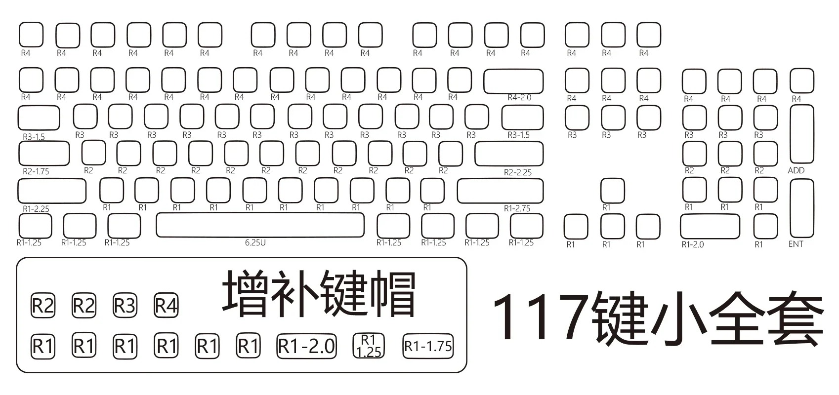 PIIFOX-teclas transparentes Shanshui, perfil XDA, PBT, doble sublimación térmica, bloque de Color, 117 teclas, piezas de diseño personalizadas, bricolaje