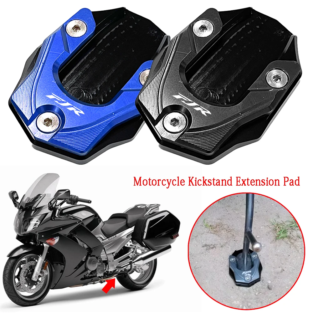 Kickstand Decoration Pad Fit For YAMAHA FJR1300 FJR 1300 2001-2015 Motorcycle Accessories Kickstand Side Stand Plate Extension