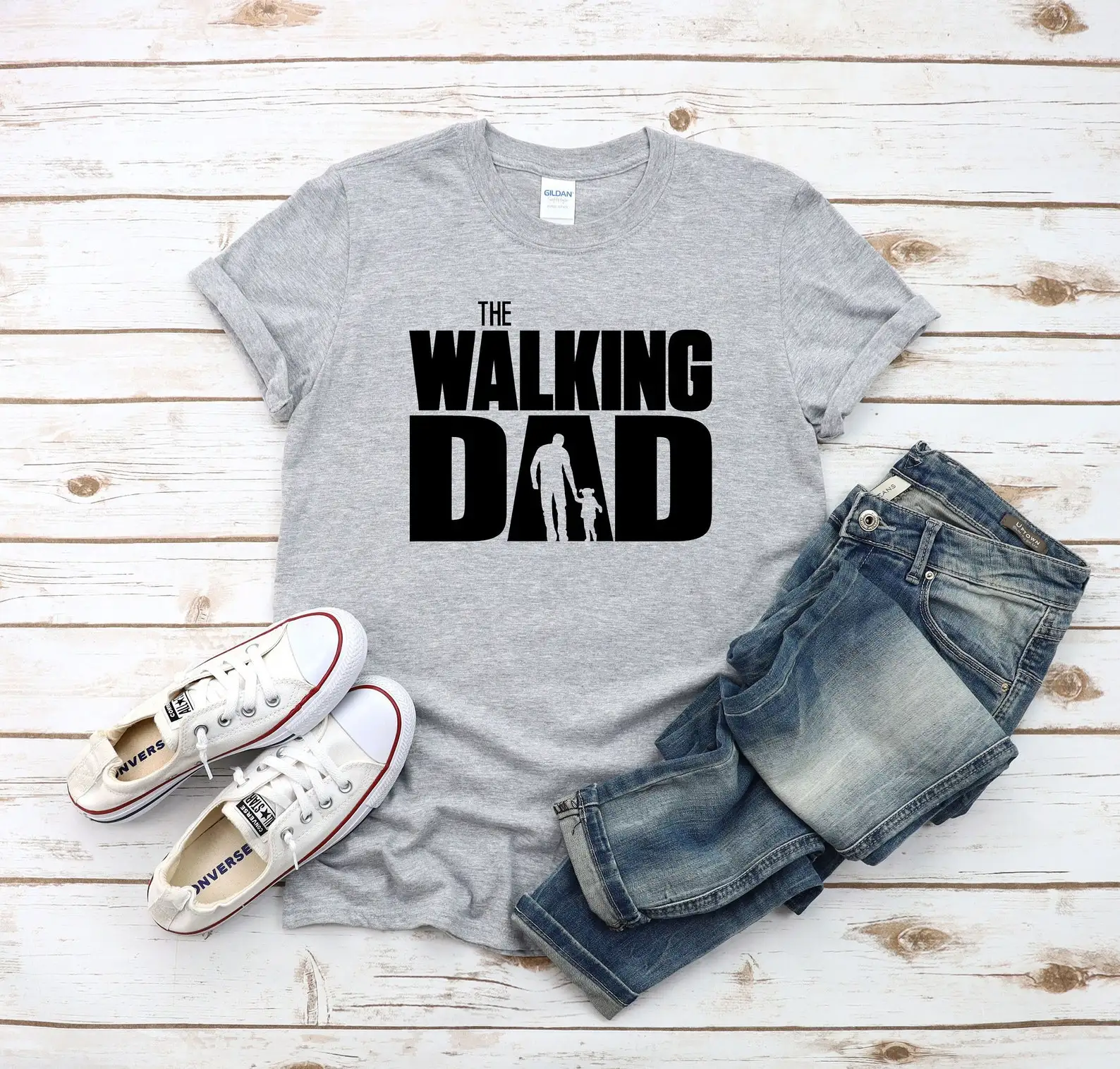 The Walking Dad Shirt Funny T-Shirt Fathers Day Gift Birthday for