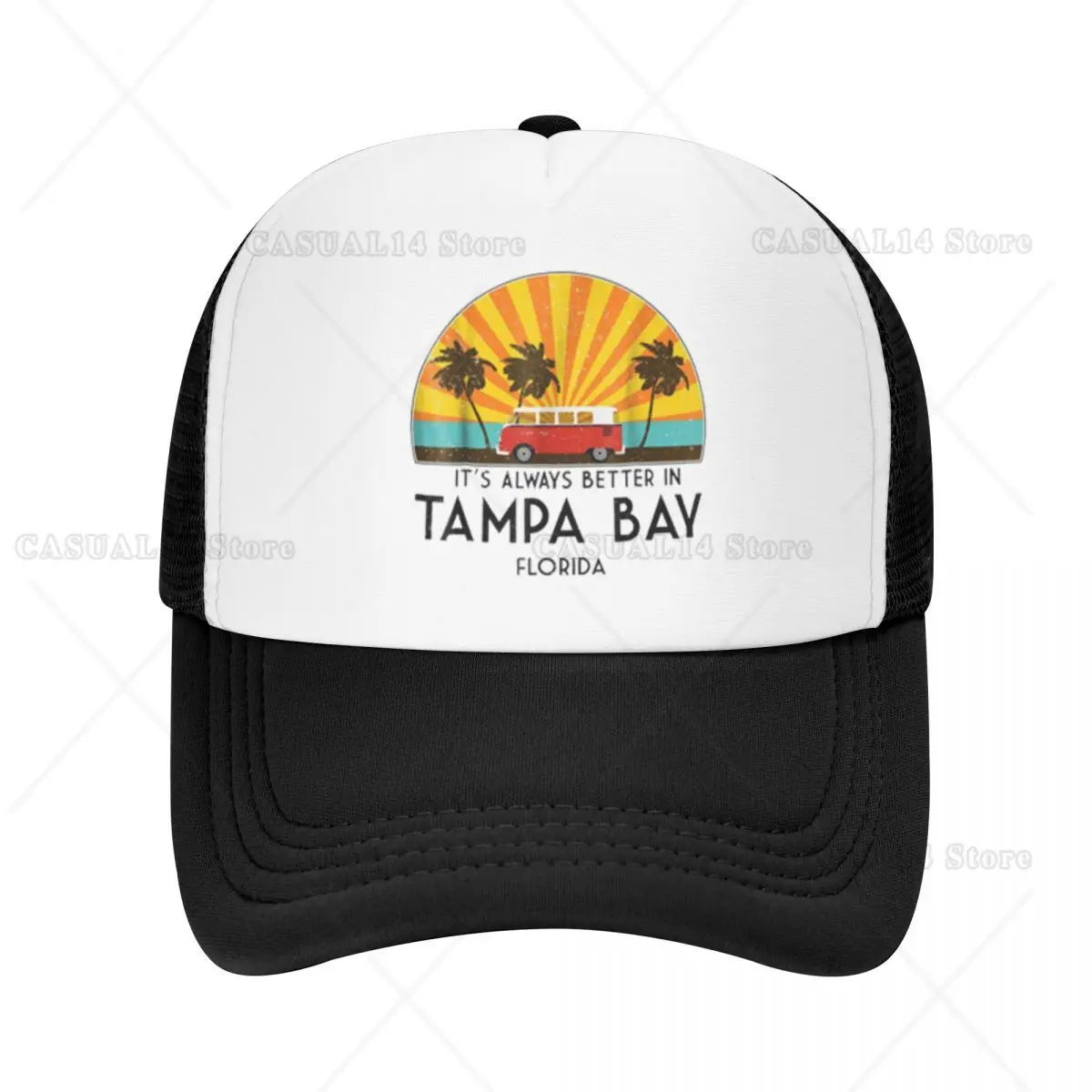 Tampa Bay Florida Moda Malha Boné de beisebol para mulheres Chapéu de caminhoneiro de alta qualidade 2024 Novos chapéus de dança de rua