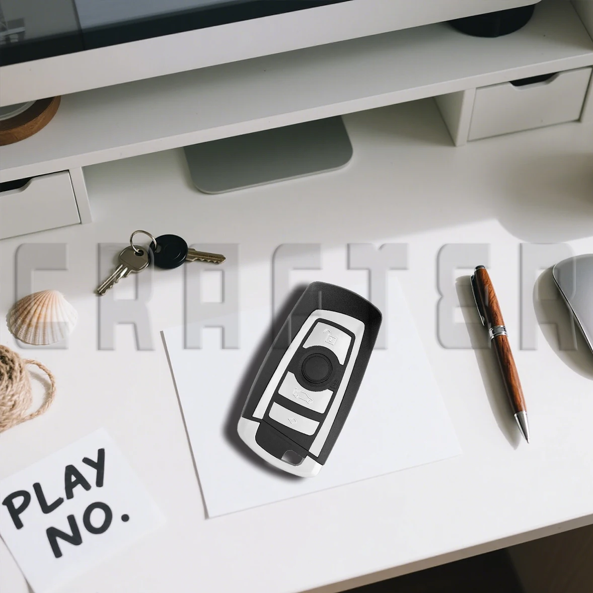 Chiave Crafters KR55WK49863 ID49 CHIP 315/433/868 MHz Chiave Smart Car adatta BMW CAS4 F Chassis 1 ~ 7 Serie X1 X3 con servizio di taglio chiave