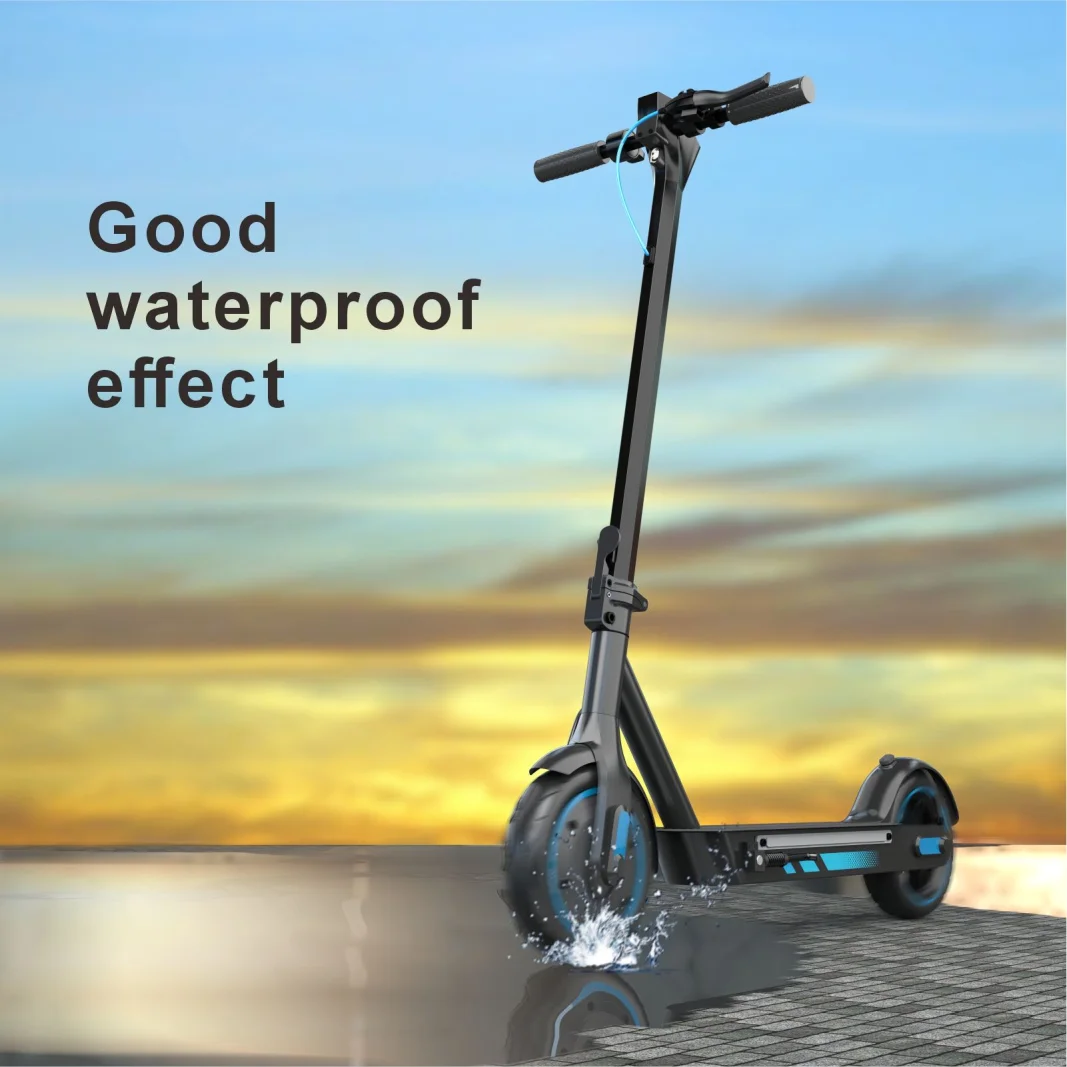500W Foldable Adult Electric Scooter 10 Inch Honeycomb Solid Tire APP Control Colorful Light Long Range Urban Commuter E Scooter
