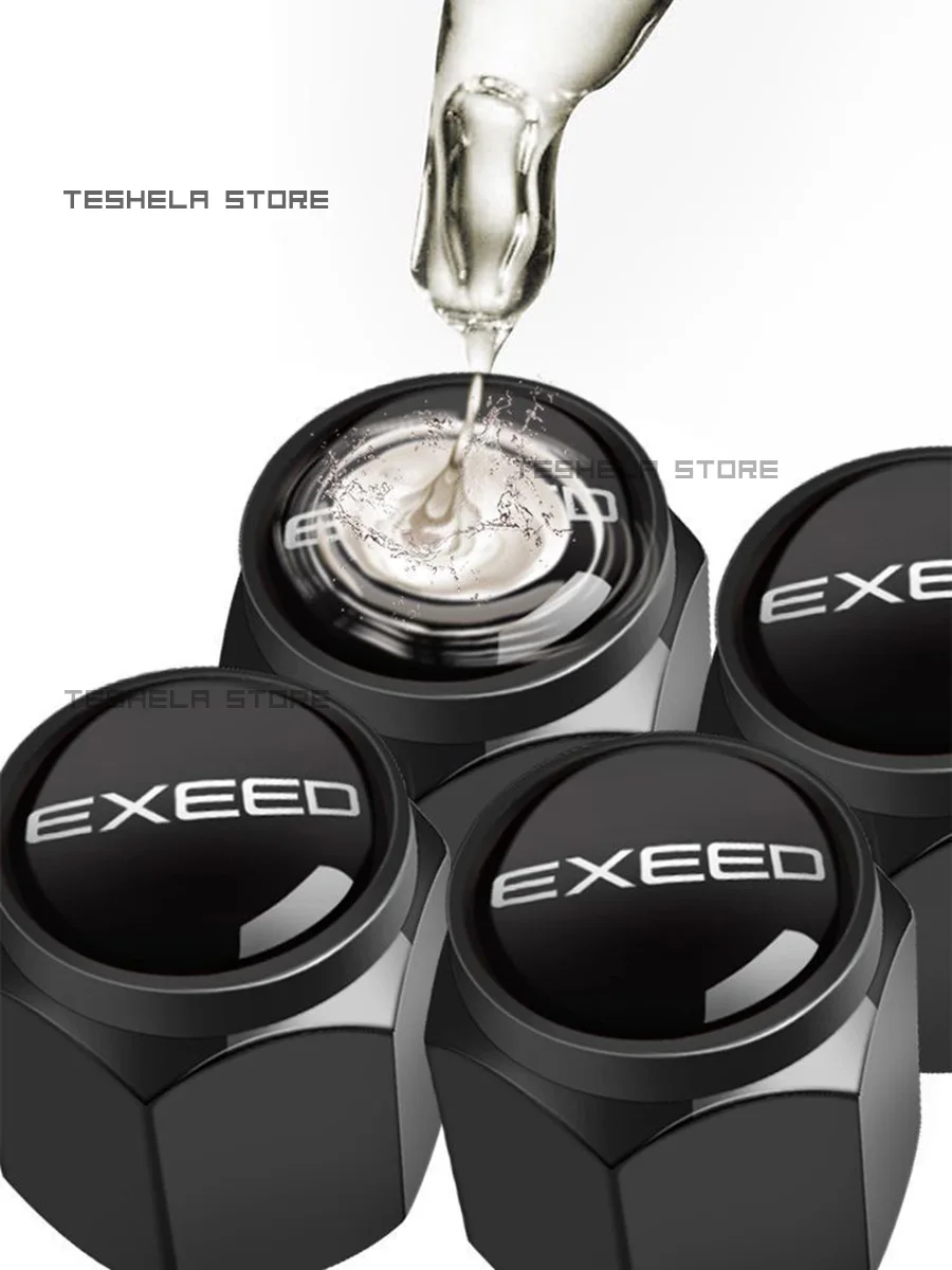 4pcs brand new metal car wheel tire valve cap decoration For Chery Exeed VX LX txl  Accessories