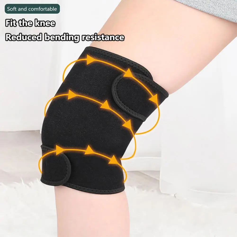 

Soft Comfortable Knee Pad Cold-proof Magnetic Knee Pad Adjustable Fit Fine Workmanship for Fitness Sports Warmth for Leg