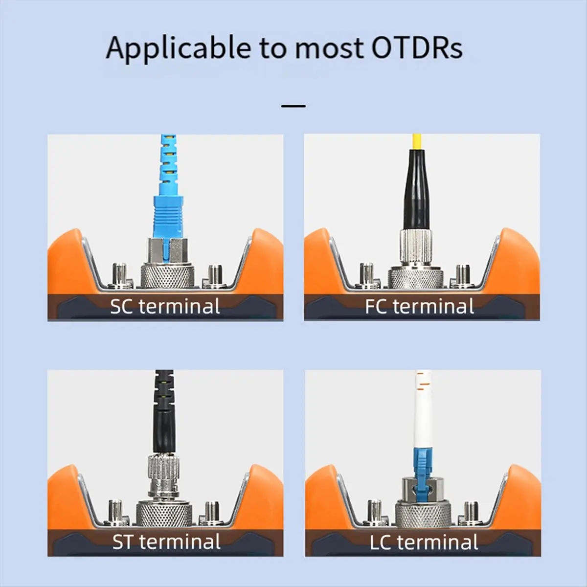 [VALUE PACK]OTDR Transfer Connector SC/FC//LC Adaptor Fiber Optic Connector for Optical Time Domain Reflectometer Fiber Adapter