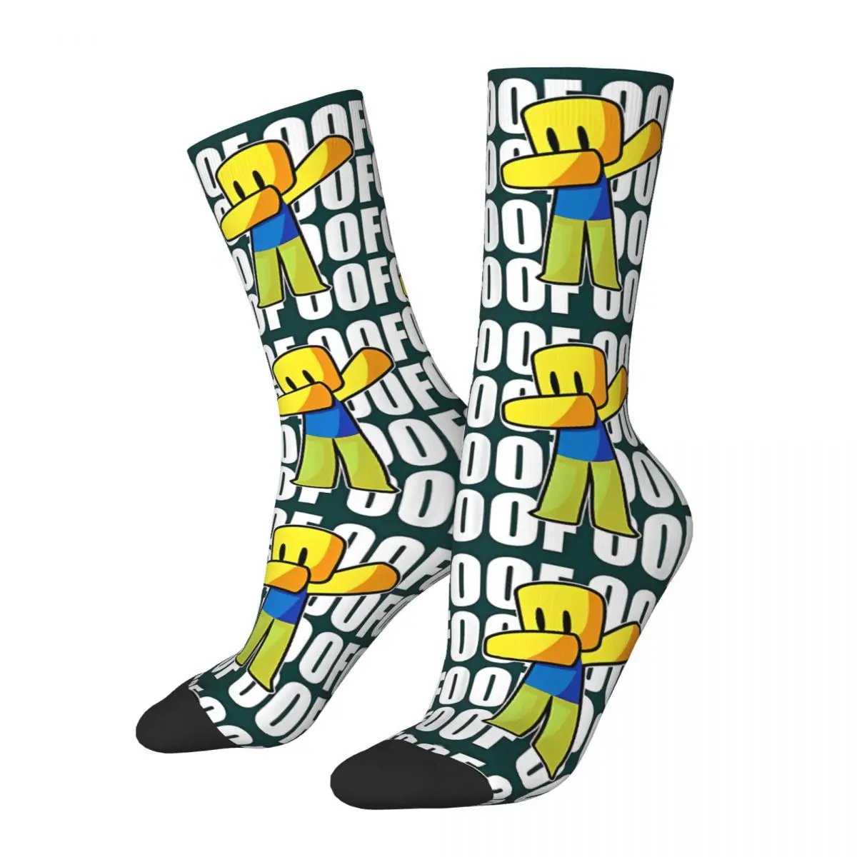 OOF Meme Hand Drawn Noob Sock Printed Man Polyester