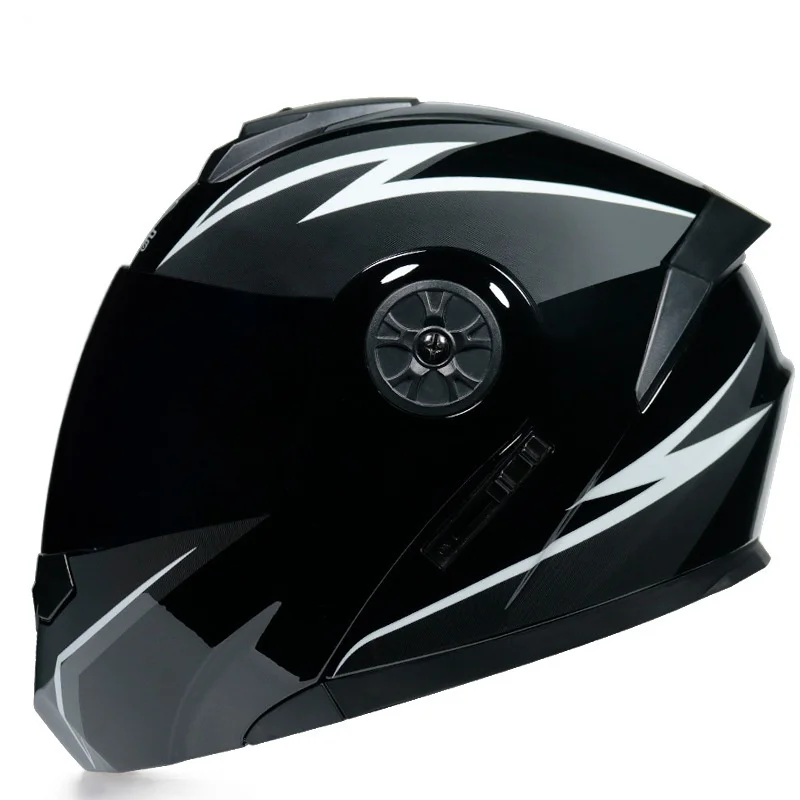 New Condition XL Full Face Motocross Helmet Cascos Para Moto/Casque Moto/Full Face Motorcycle Helmet Double Mirrored ABS Shell
