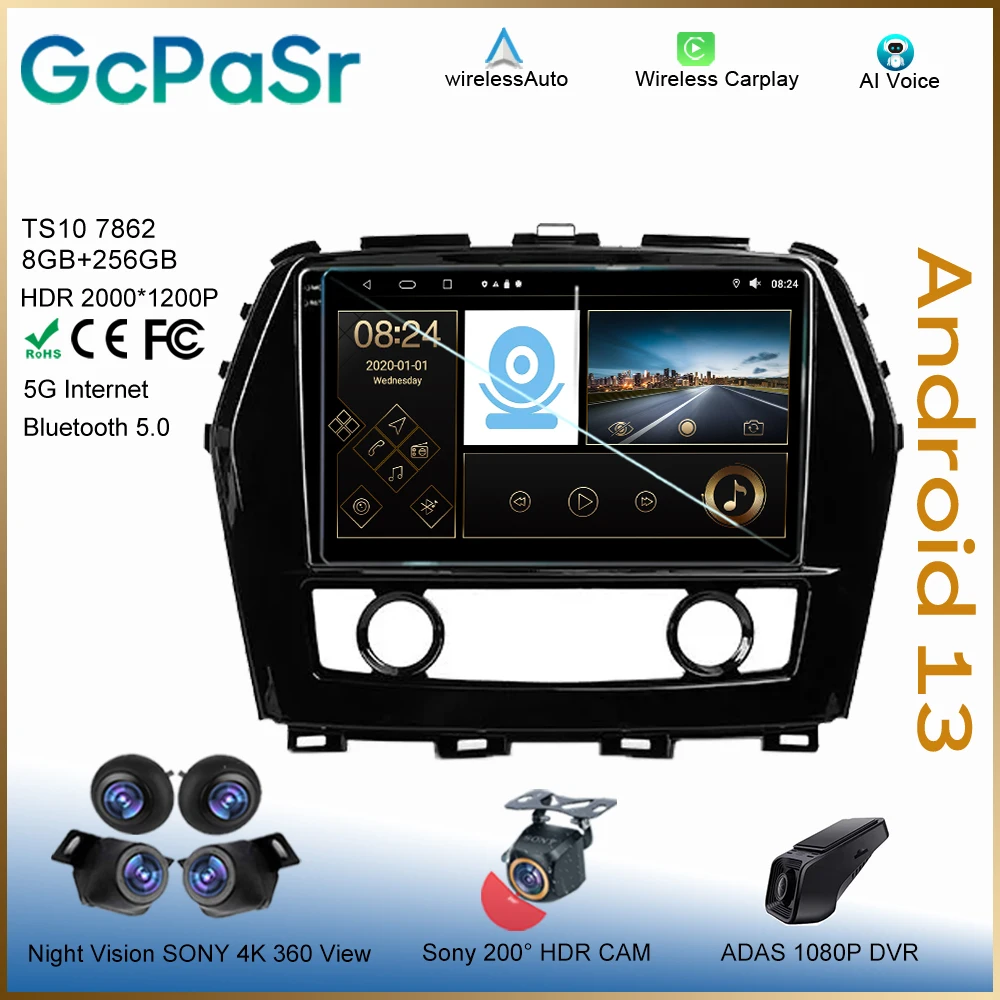 Car Android For Nissan Maxima A36 2015 - 2020 Radio Screen Multimedia Video Player Navigation GPS 7862 Autoradio Carplay Monitor