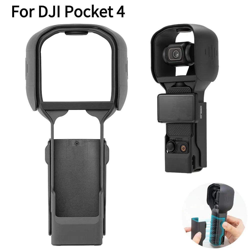 

Lens Sun Hood Sunshade For DJI Pocket 4 Anti-Drop Protective Case Handheld Gimbal Camera Full Body Shell For Outddor Travel Vlog