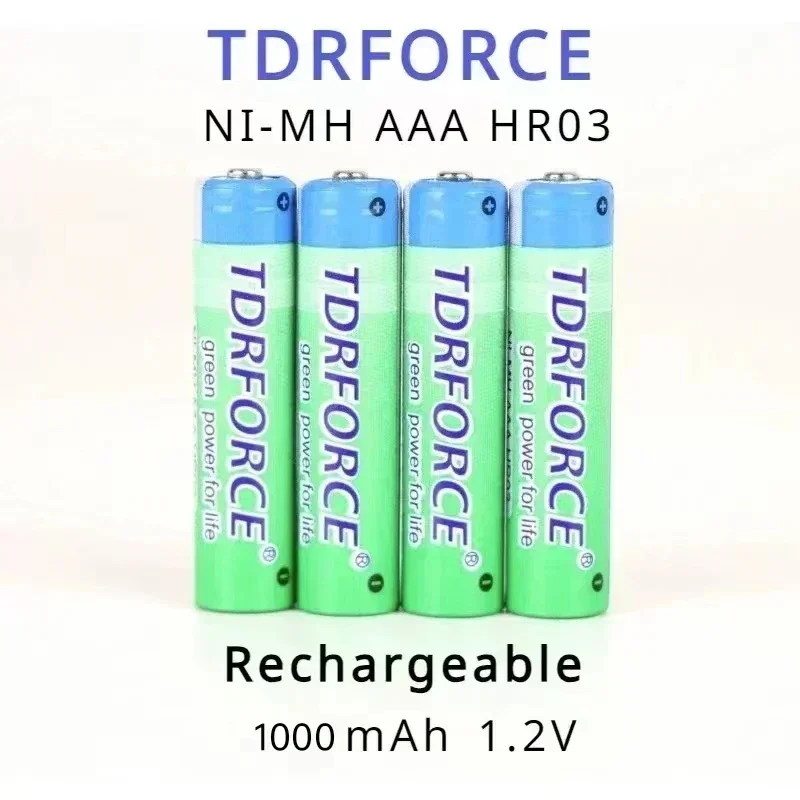 

4PCS AAA Battery 1.2V Ni-MH AAA Rechargeable Batteries 1000Mah Lithium Battery for Digital cameras Portable DVD VCD CD players