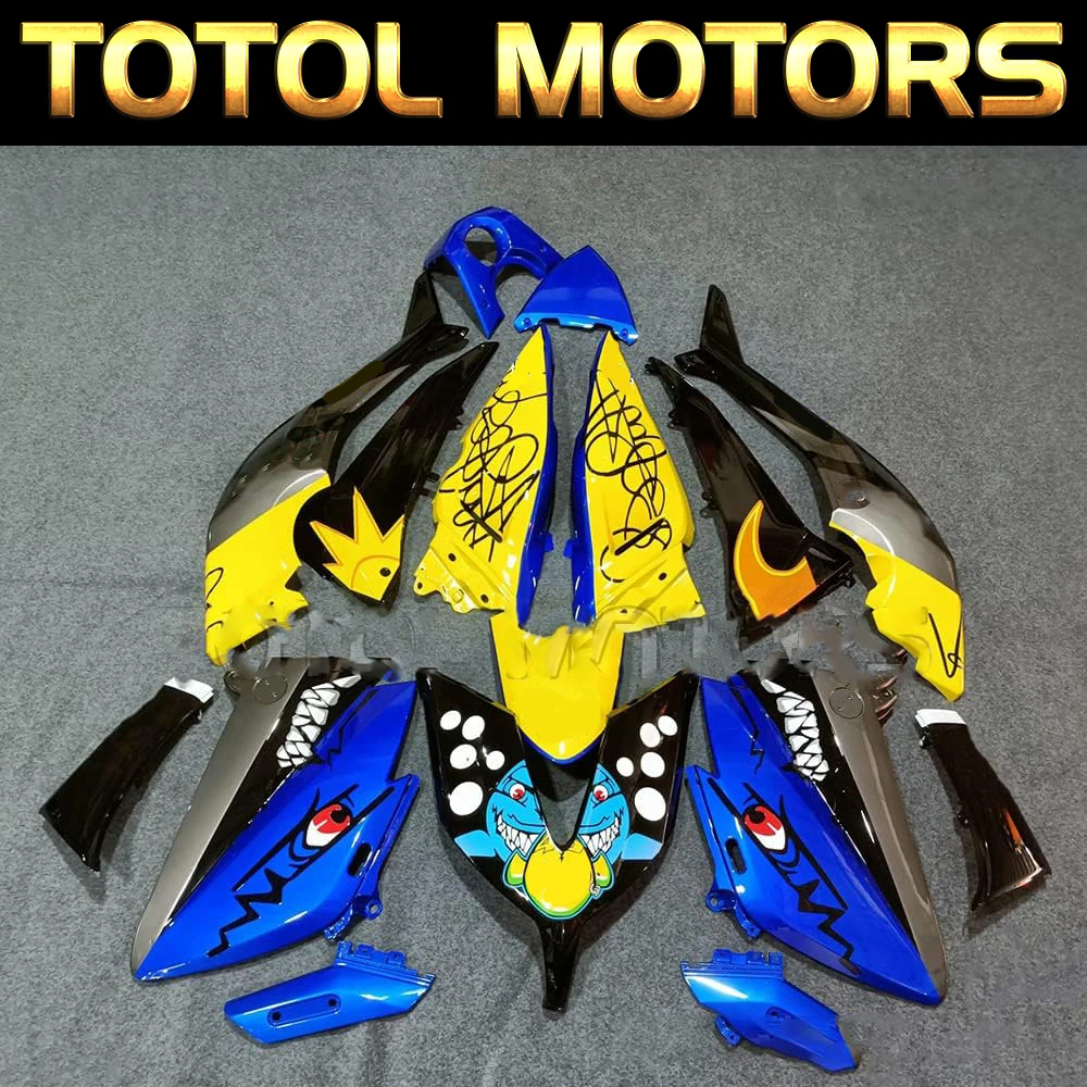 

Motorcycle Fairings Kit Fit For Tmax530 2015-2016 Bodywork Set High Quality ABS Injection New Shark Yellow blue